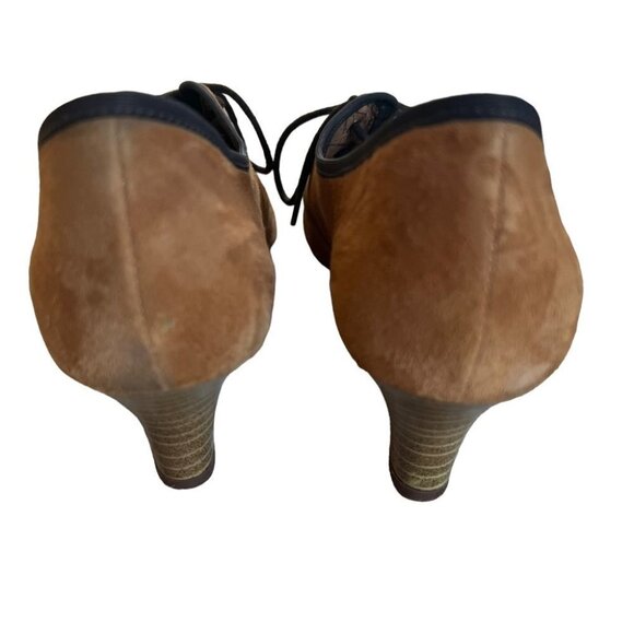 𝅺marc Art of Walking Lace Up Pumps Beige Suede Size 6.5 - Picture 4 of 6